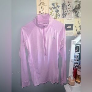 under armour purple zip up pullover